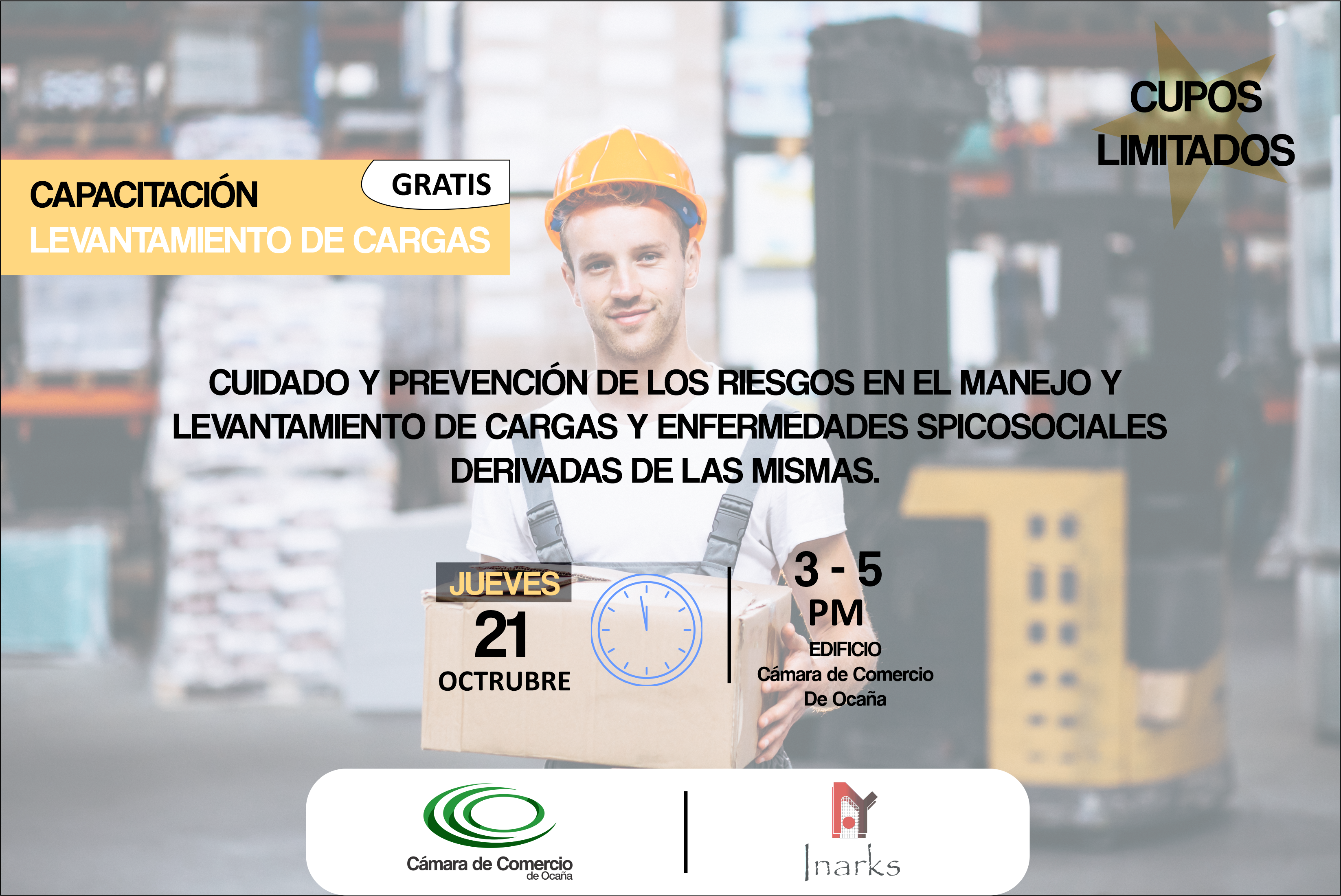 En este momento estás viendo CAPACITACIÓN: LEVANTAMIENTO DE CARGAS E HIGIENE POSTURAL