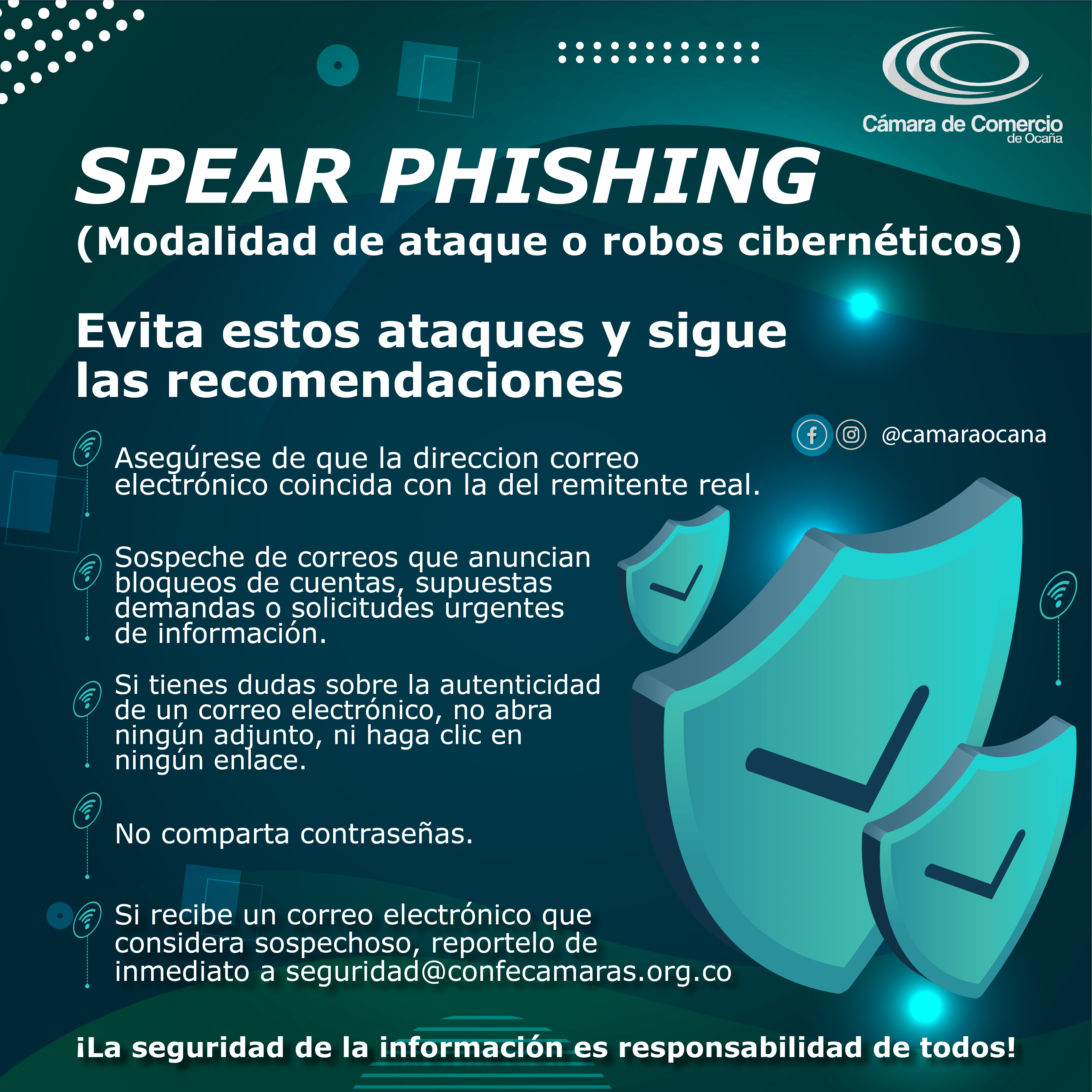 Lee más sobre el artículo NO TE DEJES ENGAÑAR POR CORREO FRAUDULENTOS