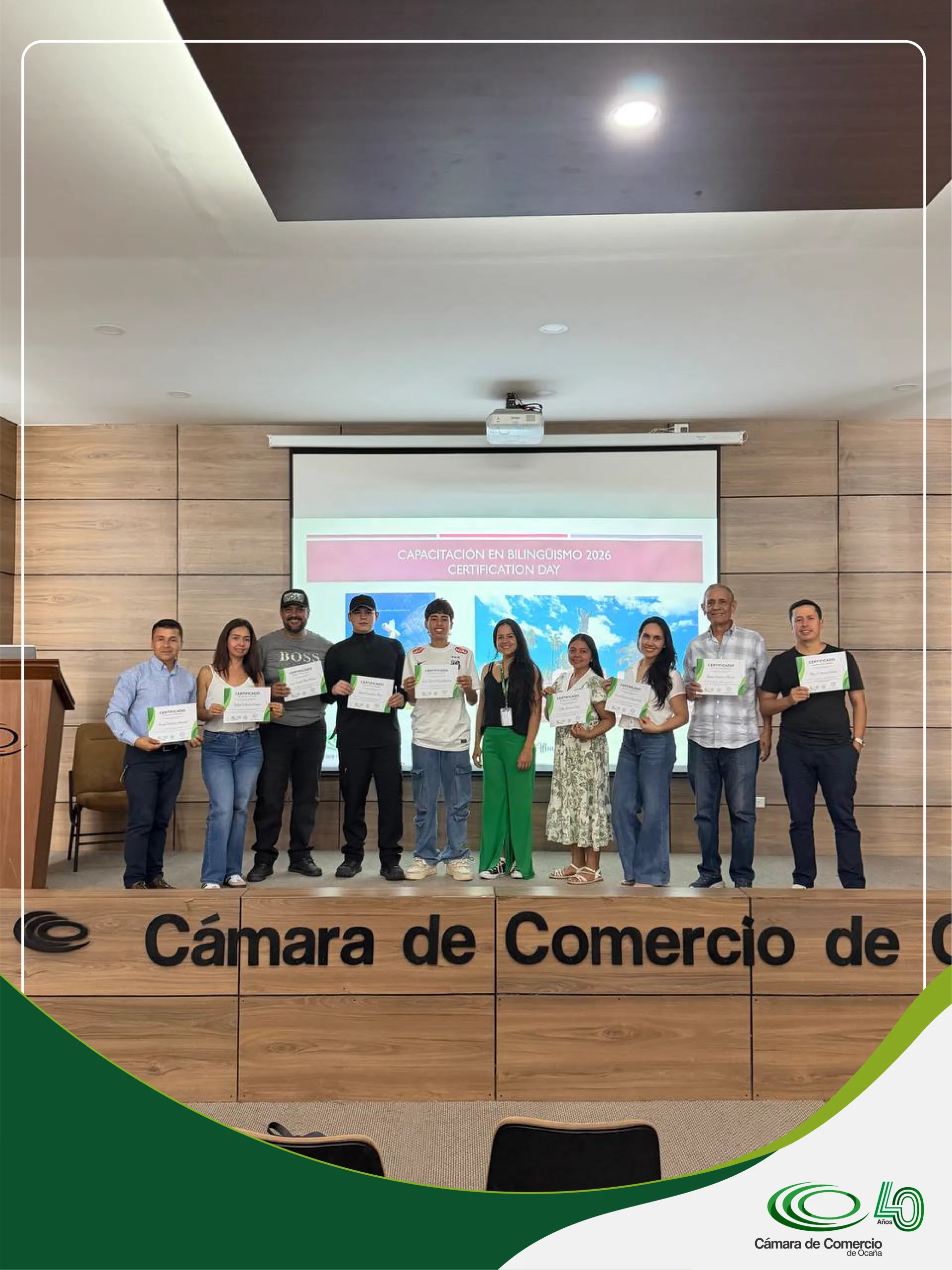 En este momento estás viendo Entrega de certificados Curso de Bilingüismo